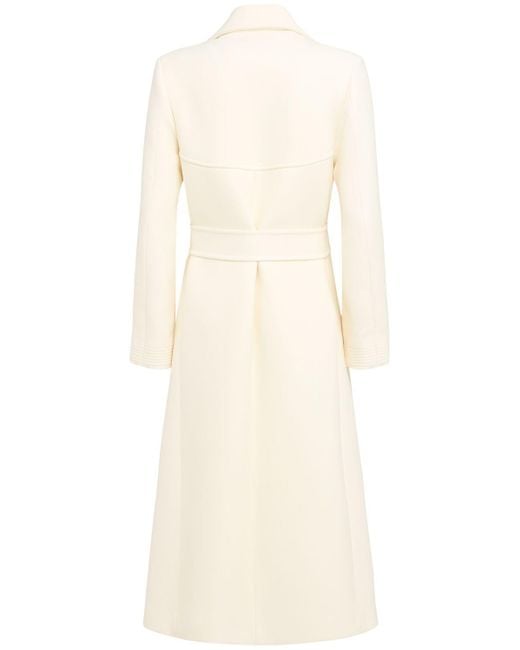 Valentino Natural Damen Midimantel Mit Taschen Und Gürteln