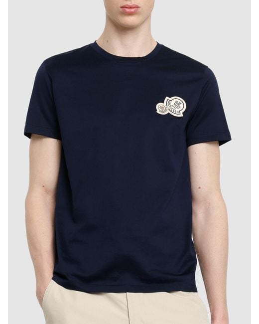 メンズ Moncler コットンtシャツ Blue