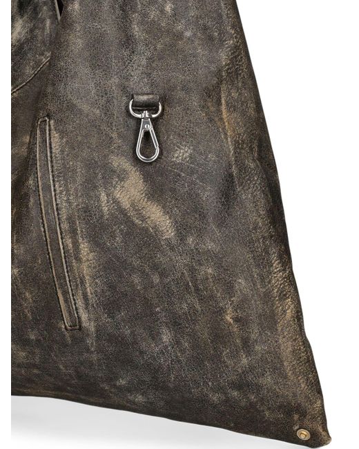 MM6 by Maison Martin Margiela Brown Medium Classic Japanese Leather Bag