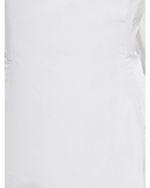 Jacquemus White La Robe Taftas Mini Kleid