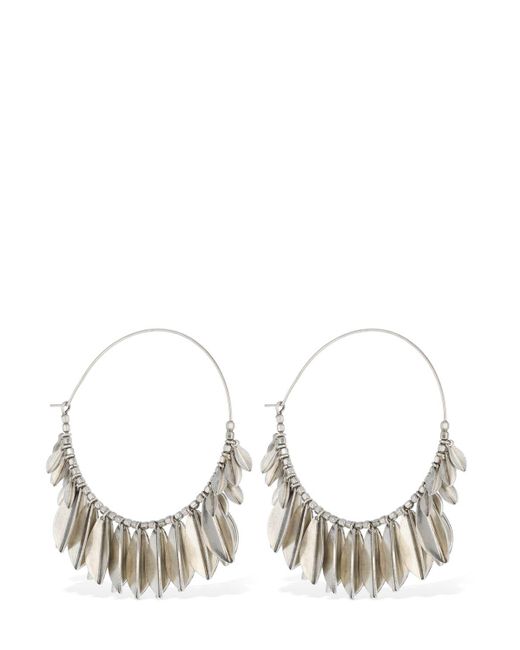 Isabel Marant Metallic Shiny Lea Hoop Earrings