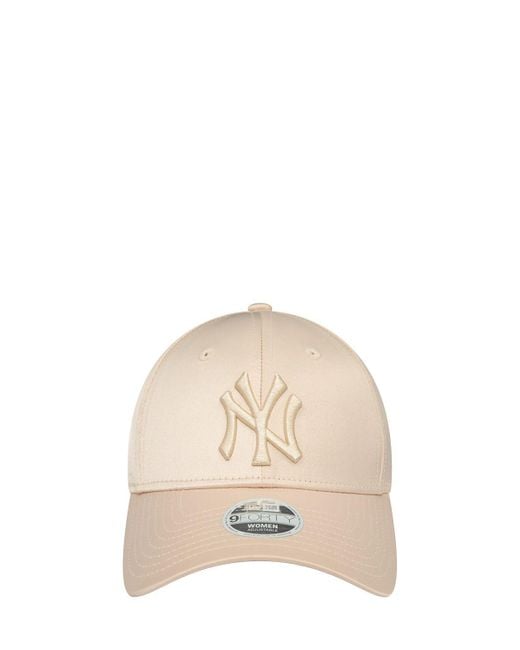 KTZ Natural New York Yankees Female Satin 9forty Hat