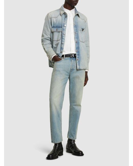Valentino Jeans Aus Baumwolldenim in Blue für Herren
