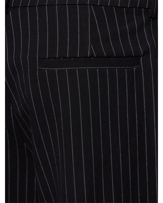 WeWoreWhat Black Low Rise Pinstriped Tech Pants