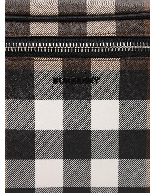 Burberry Multicolor Cason Check E-canvas Belt Bag for men