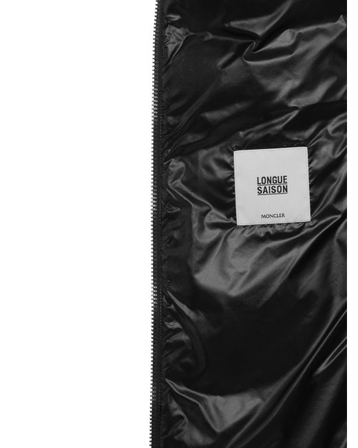 Moncler Black Glets Nylon Short Down Jacket