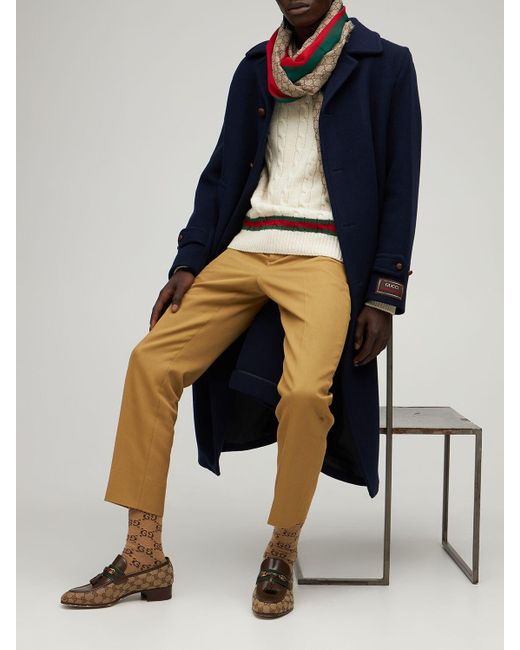 gucci men's canvas loafers