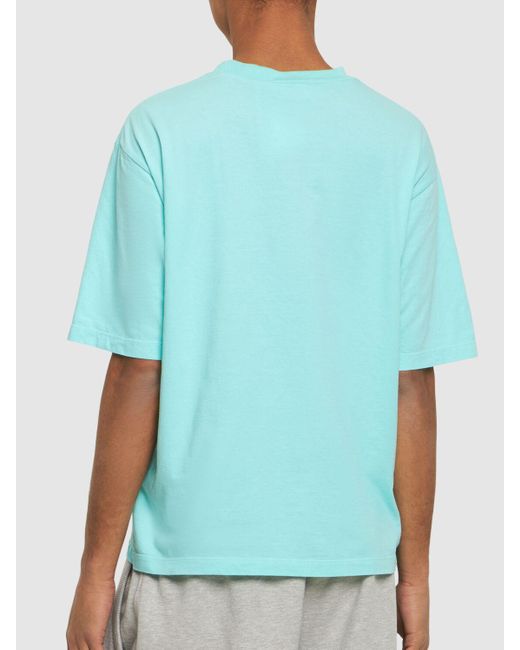 Camiseta de algodón estampada DSquared² de hombre de color Blue