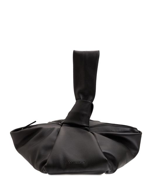 Ambush Leather Twist Top Handle Bag in Black/Silver (Black) Lyst