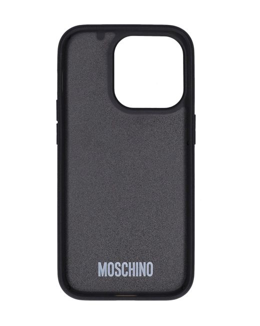Moschino Black Iphone 14 Pro Case