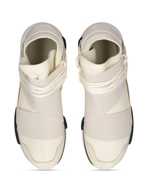 Y-3 White Qasa Sneakers for men