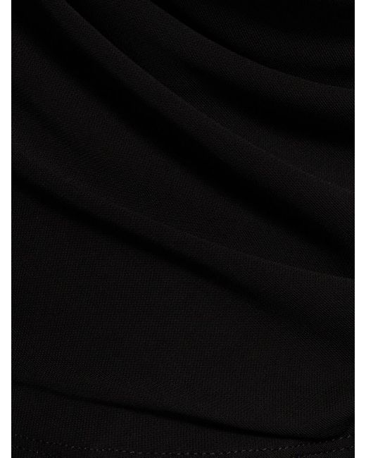 Top in viscosa / schiena trasparente di Helmut Lang in Black