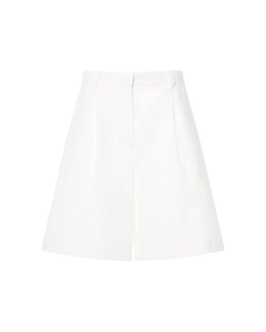 Weekend by Maxmara White Hemd Aus Baumwoll/leinencanvas "ecuba"