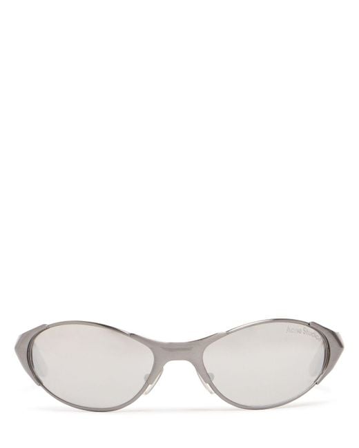 Acne Metallic Mirrored Round Sunglasses Unique for men