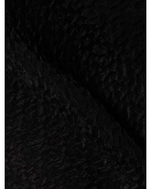 Haut dos nu en soie texturée St. Agni en coloris Black