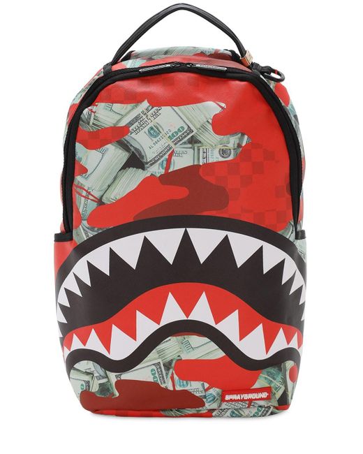 Sprayground Panic Attack Backpack in Red for Men