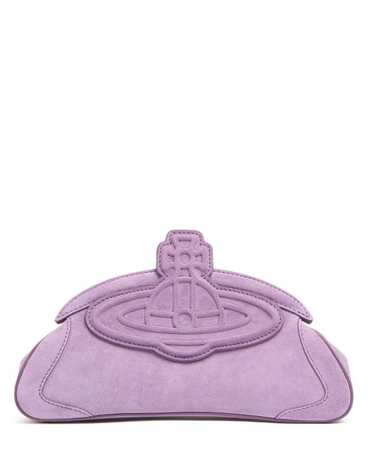 Pochette en daim amber Vivienne Westwood en coloris Purple