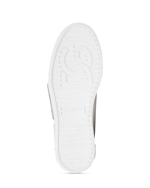 Dolce & Gabbana Leder-sneakers "portofino" in White für Herren