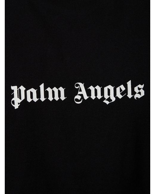 Palm Angels T-Shirt aus Baumwoll-Jersey mit Logoprint in Black für Herren