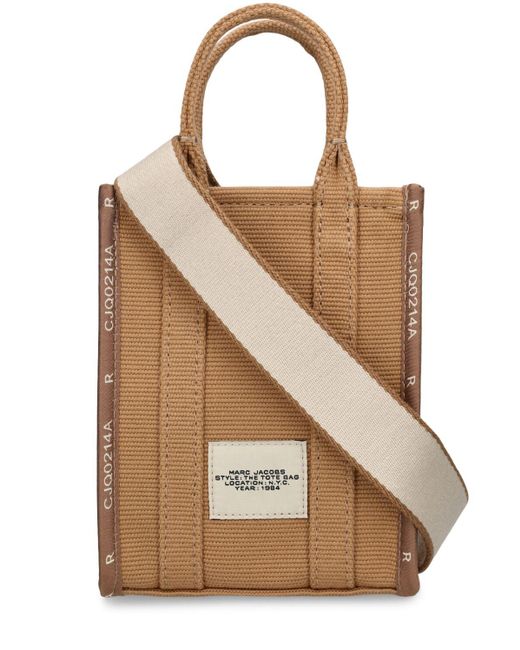 Marc Jacobs Brown Tasche Aus Jacquard "the Phone Tote"