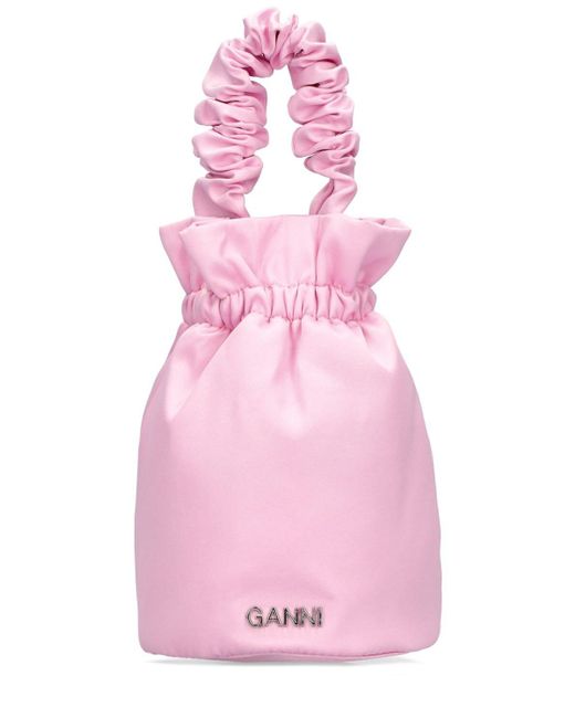 Ganni Occasion トップハンドルバッグ Pink