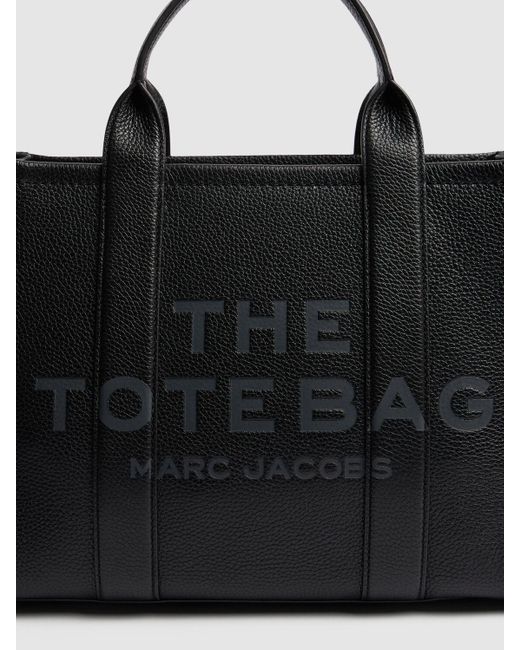 Marc Jacobs Black The Medium Tote Leather Bag