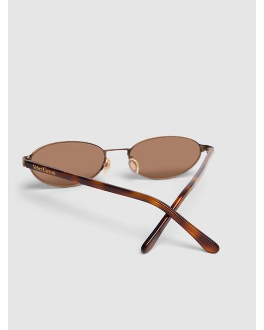 Velvet Canyon Brown Musettes Oval Metal Sunglasses