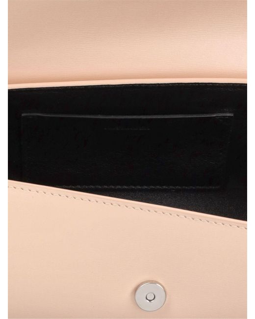 Jil Sander Pink Small Cannolo Leather Shoulder Bag