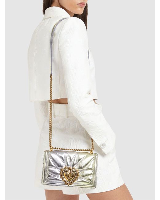 Dolce & Gabbana Metallic Medium Devotion Degradé Shoulder Bag