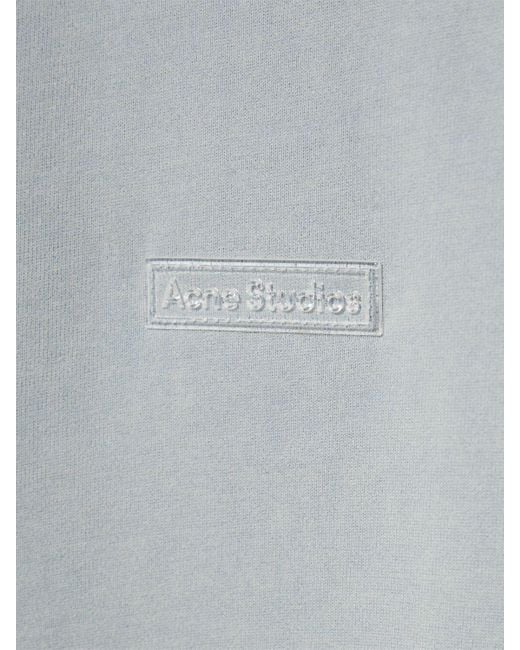 Acne T-shirt Aus Vintage-baumwolle Mit Druck in Gray für Herren
