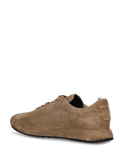 Officine Creative Brown Race Low Top Leather Sneakers for men