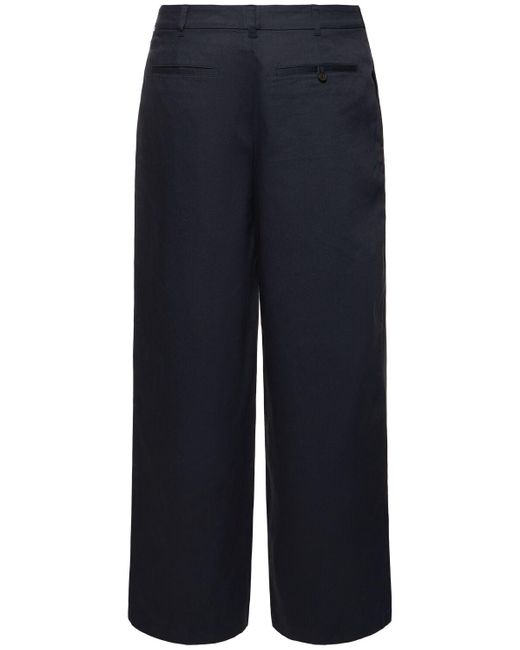 Acne Blue Pablo Cotton Workwear Pants for men