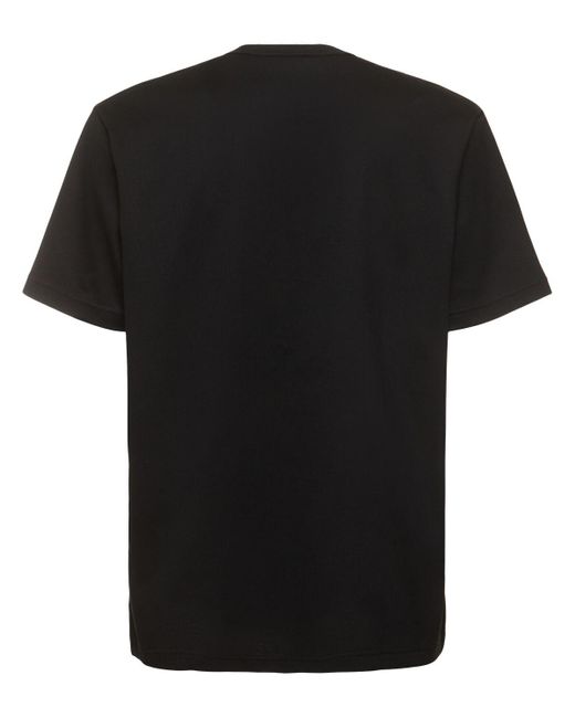 Junya Watanabe Black Cotton Jersey T-shirt for men