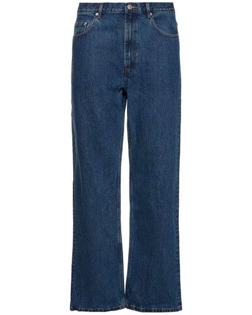 A.P.C. Blue Jean H Relaxed Cotton Denim Jeans for men