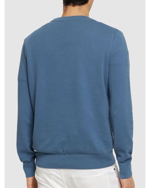 Boss Blue Ecaio Knit Sweater for men