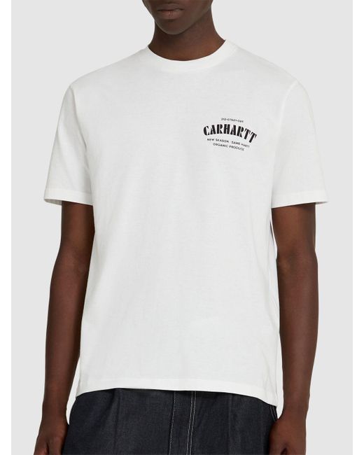Carhartt Herren T-Shirt Aus Baumwollmischung „Catalogue C“ in White für Herren