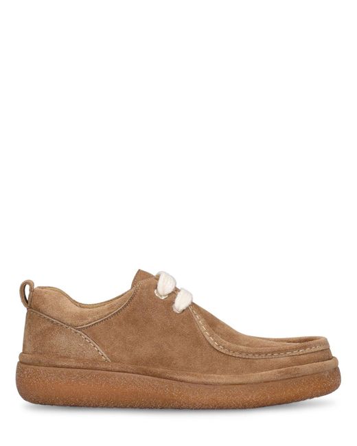 AMI Brown Suede Desert Boots for men