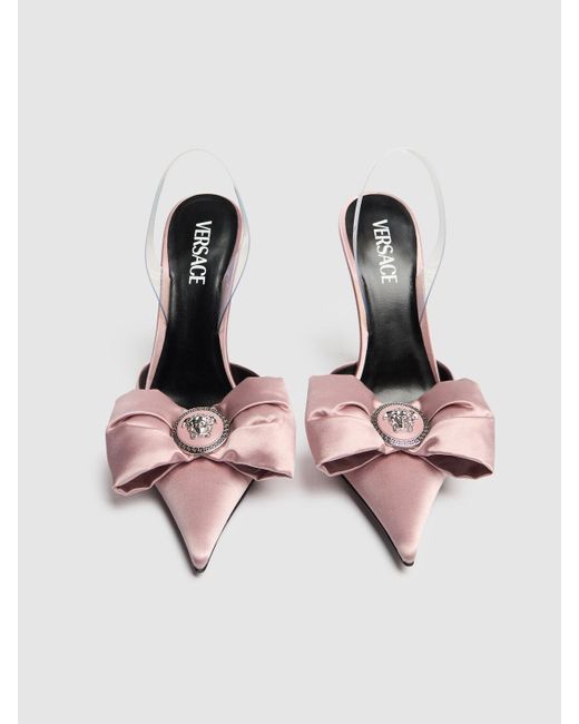 Versace サテンスリングバックミュール 110mm Pink
