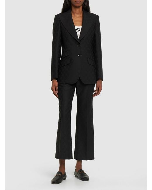 gucci jacquard jacket black