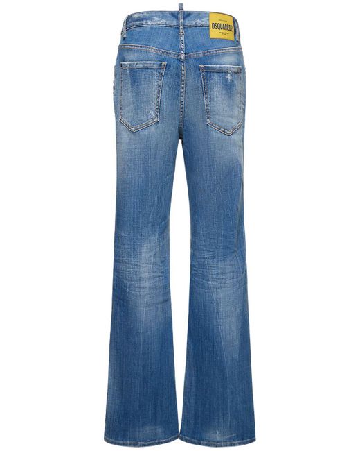 Jeans anchos de denim DSquared² de color Blue