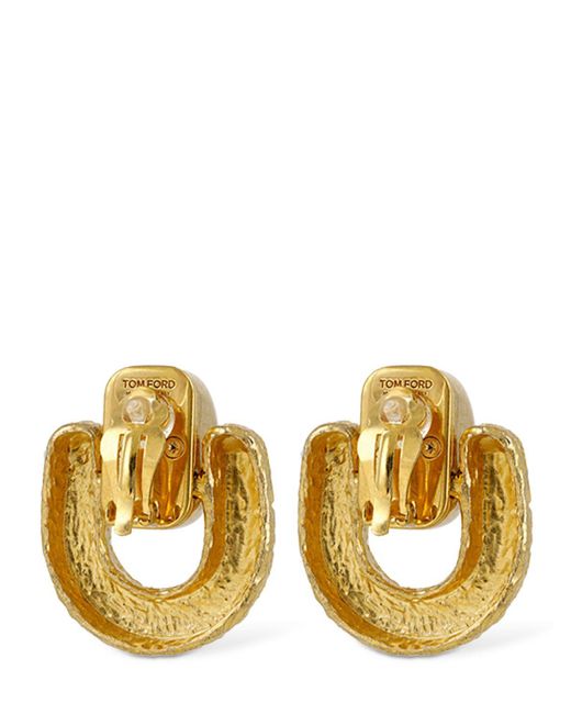 Tom Ford Metallic Cosmos Clip-on Earrings