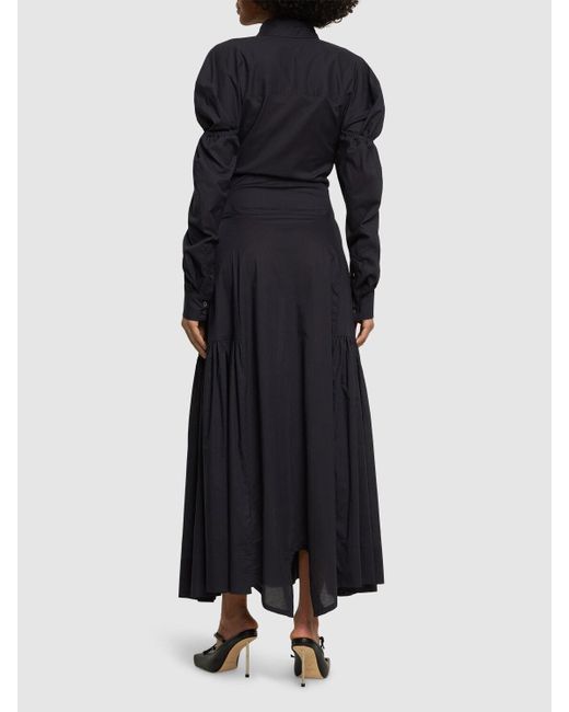 Robe midi en popeline à lacets kate ls Vivienne Westwood en coloris Black