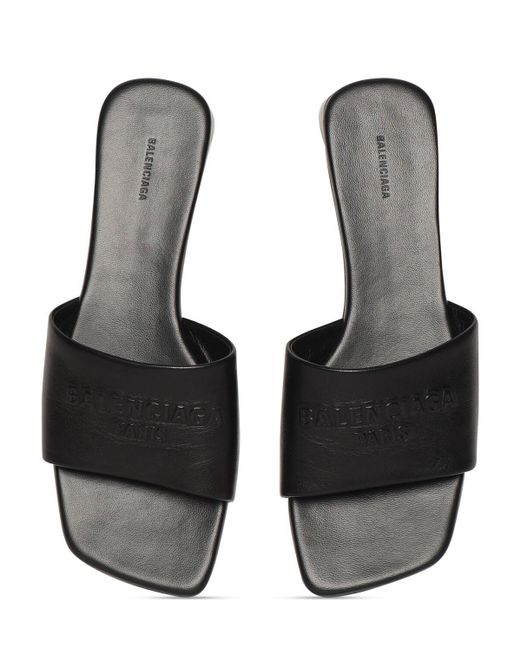 Sandalias de piel 10mm Balenciaga de color Black