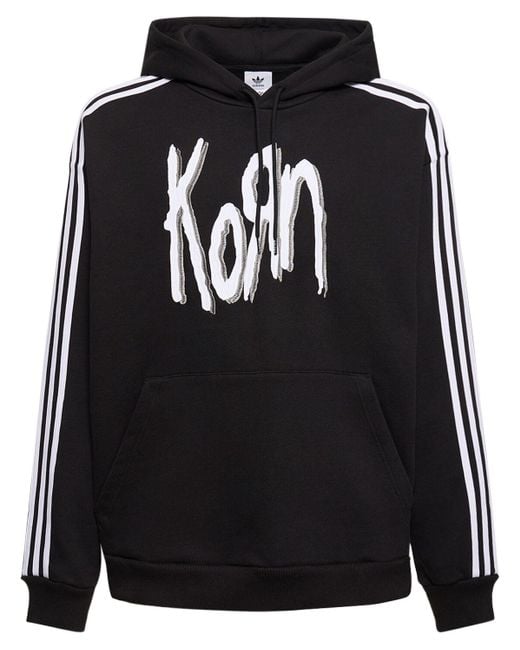 Korn hoodie di Adidas Originals in Black da Uomo