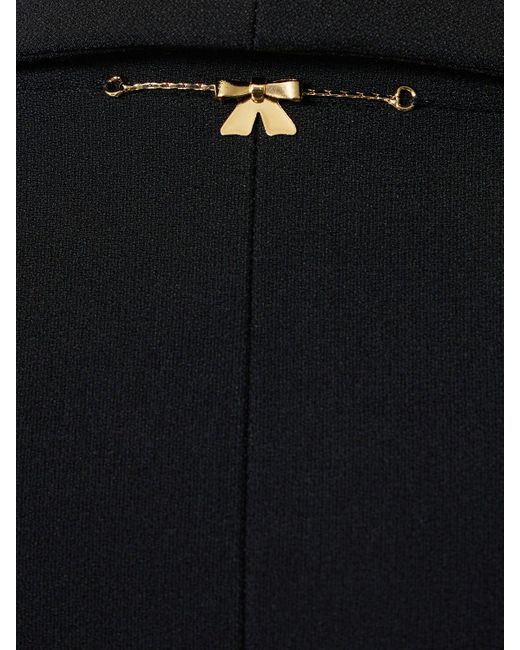 Veste en crêpe de satin envers à double boutonnage Nina Ricci en coloris Black