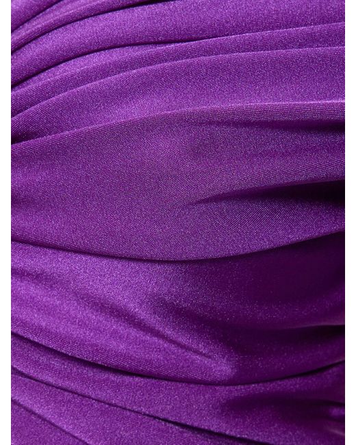 ANDAMANE Purple Jumpsuit Aus Stretch-lycra "kendall"
