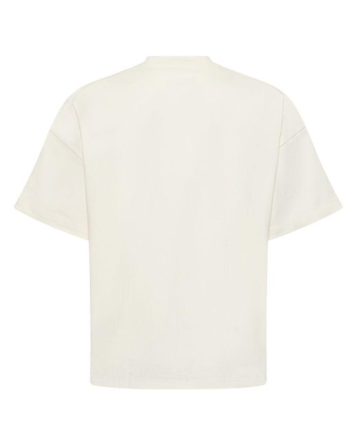 Jil Sander White Logo Cotton T-Shirt for men