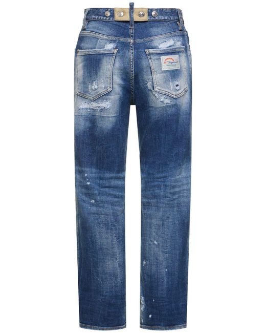 DSquared² Blue Jeans Aus Baumwolldenim In Used-optik