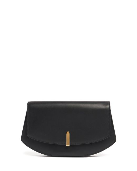 SAVETTE Black Brieftasche Aus Leder Mit Kette "florence"