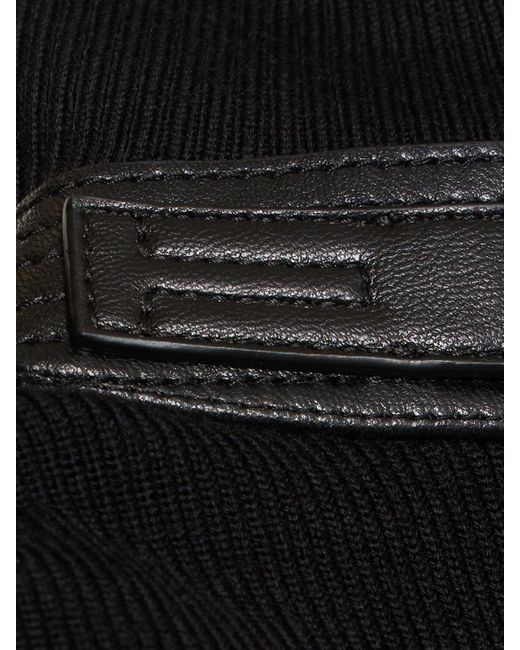 Piumino in lana e nylon di Tom Ford in Black da Uomo